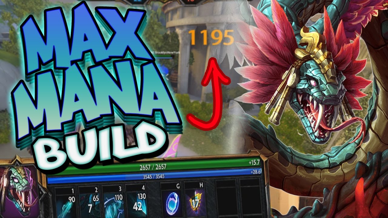 Smite: Kukulkan Max Mana Build - INSANE DAMAGE AND HEALTH!