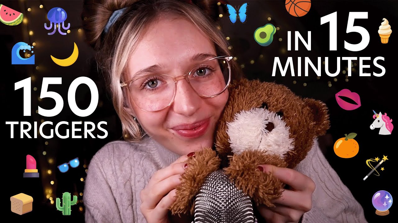 150 ASMR Triggers in 15 Minutes (Visuals, Tapping, Personal Attention..)