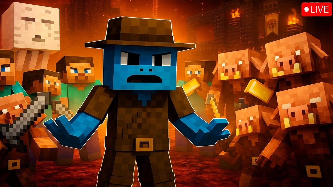 🔴LIVE | Minecraft | SURVIVING the NETHER With VIEWERS! Piglin Trades, Chaos & Big Loot