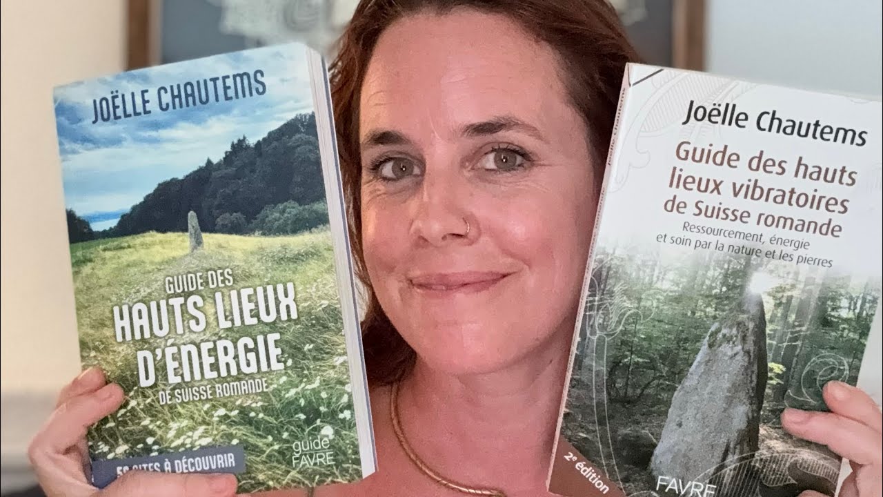Présentation et comparaison de deux de mes livres et présentation du guide des hauts lieux d’énergie