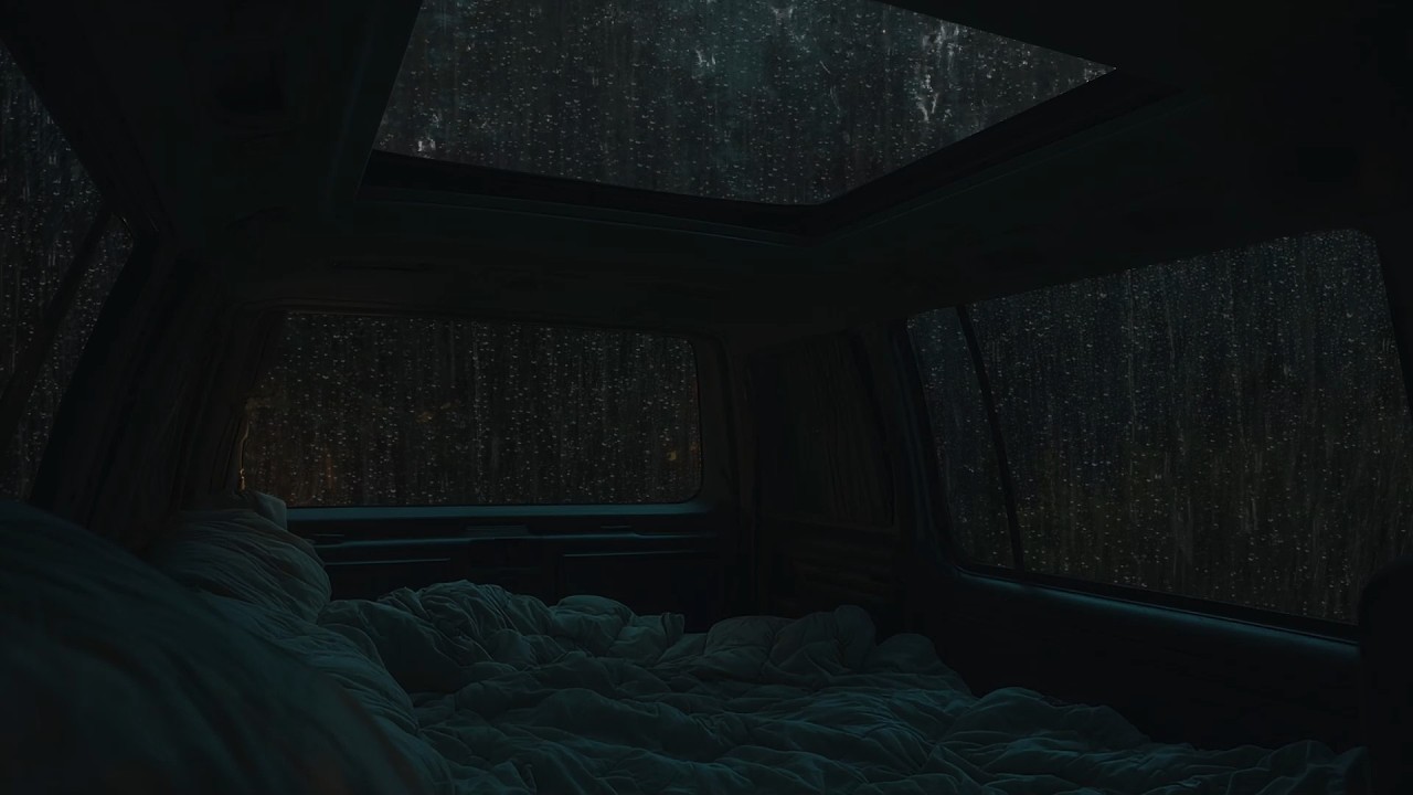 3 Hours⚡️ Rain Sounds and Thunder in Forest for Deep Sleep