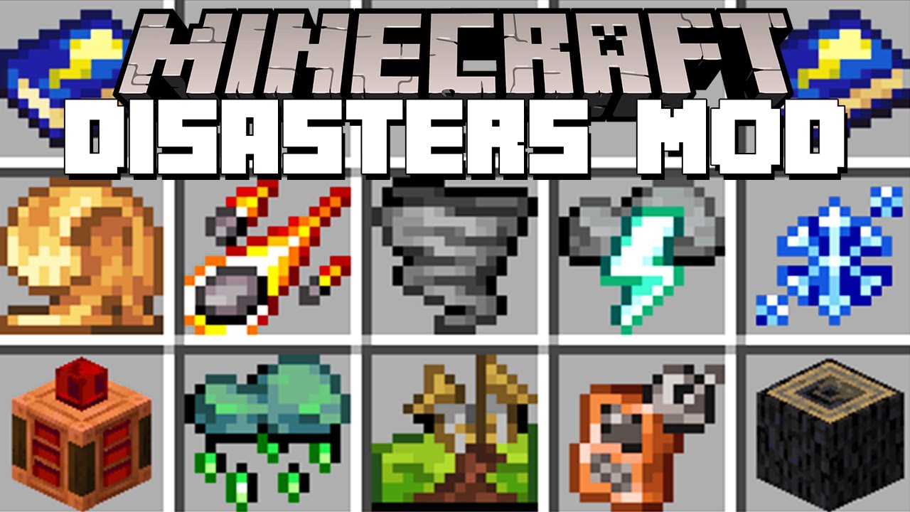 Minecraft DISASTERS MOD / INSANE NATURAL DISASTER MOD! (Minecraft Mods)