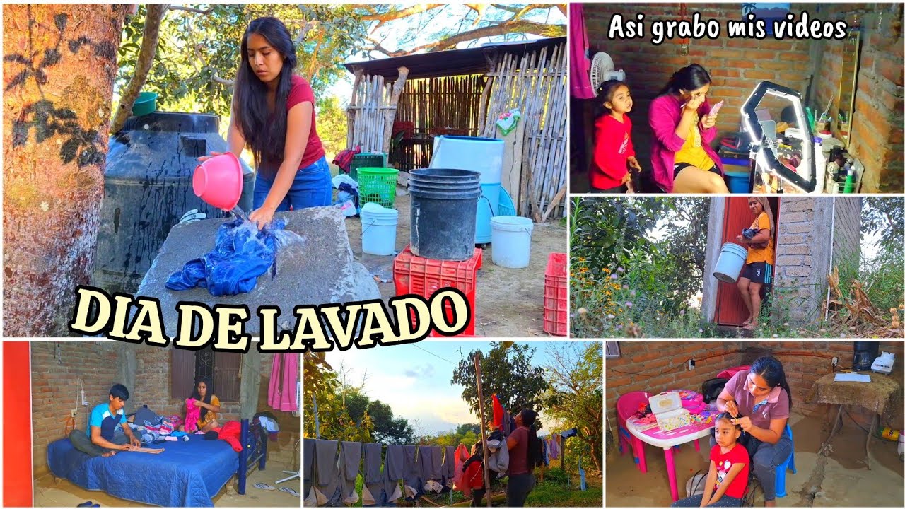 MI VIDA COMO MAMÁ JOVEN || Así grabo mis videos + Dia de Lavado 🧺