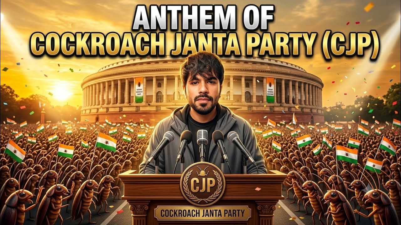 Anthem Of Cockroach Janata Party  | CJP Anthem 🔥| CJP Movement | Cockroach Anthem | Rap Song 2026🪳