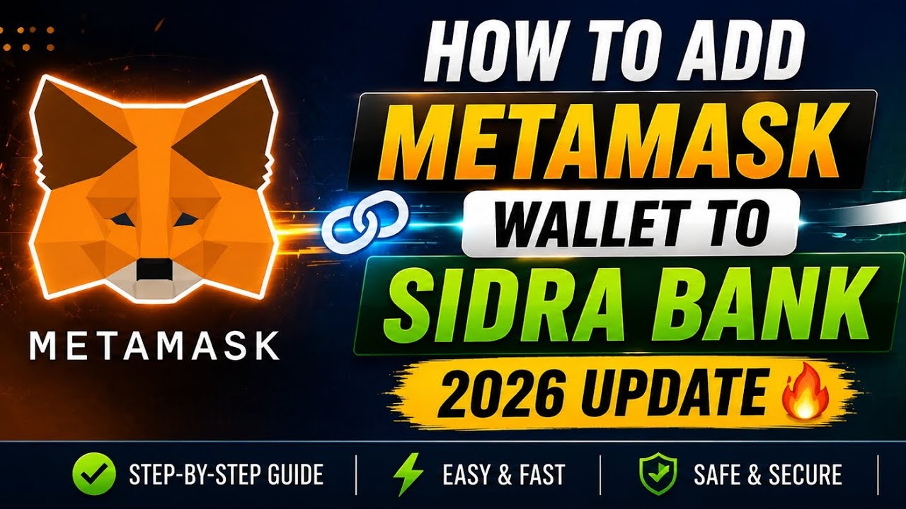 Как привязать кошелек к Sidra Bank | Обновление 2026: Metamask и Bitget Wallet