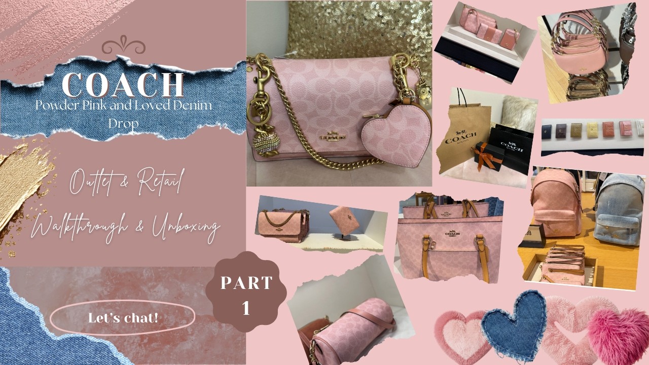 Coach Powder Pink Chaos!!! 💗 | Outlet and Retail Walkthrough | Unboxing | What did I get?!?!