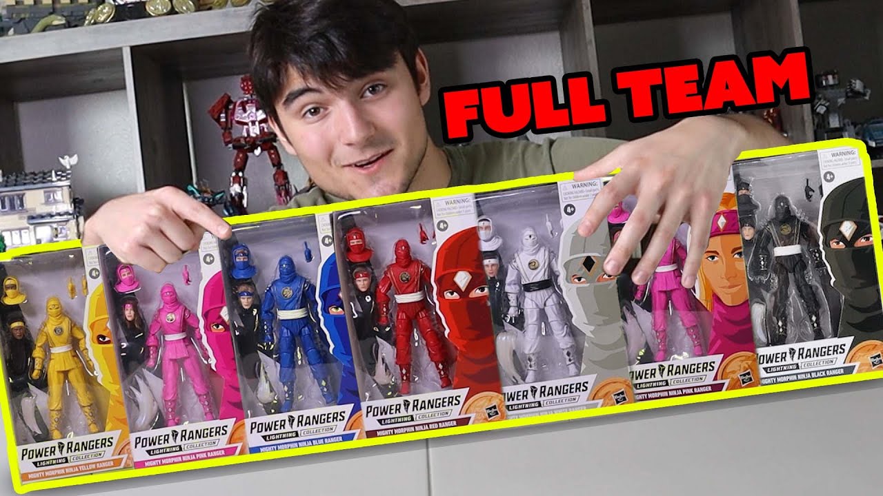 Full Ninjetti Team (Unboxing) Power Rangers Lightning Collection!