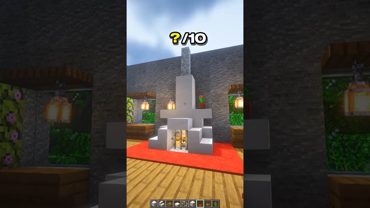 How to Make a White Campfire in Minecraft – Decoration | CupSapling #minecraft #shorts #easy