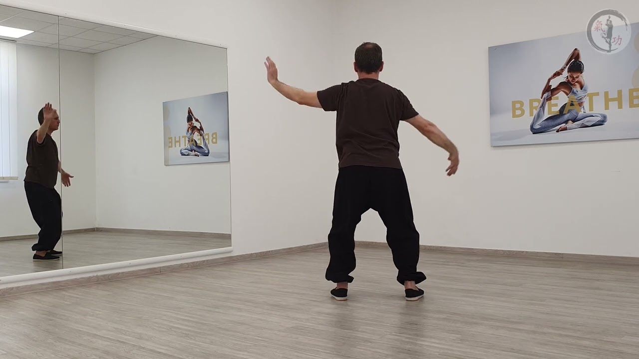 6.  Luohan Carrying the Flag - Step by step - Luohan 13 qigong