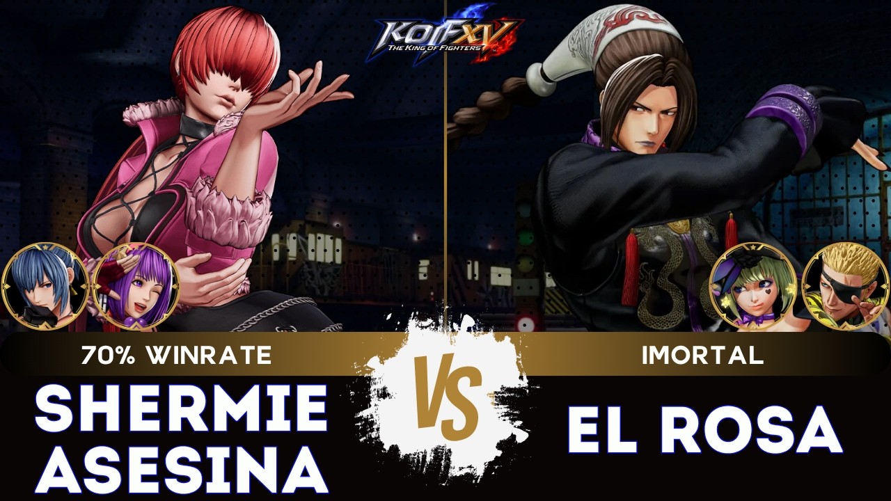 KOF XV ▰ SHERMIE ASESINA (Shermie/Athena/Leona) 🆚 EL ROSA (Sylvie/Duo Lon/Ram&oacute;n)🎞️Replay Match -4/26