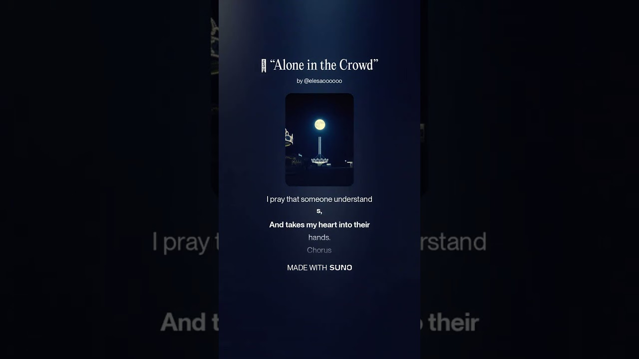 🌙 “Alone in the Crowd” 1