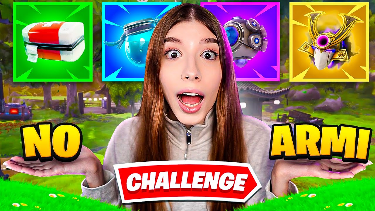 GIOCO SENZA USARE LE ARMI!! 😎 CHALLENGE IMPOSSIBILE | FORTNITE ITA