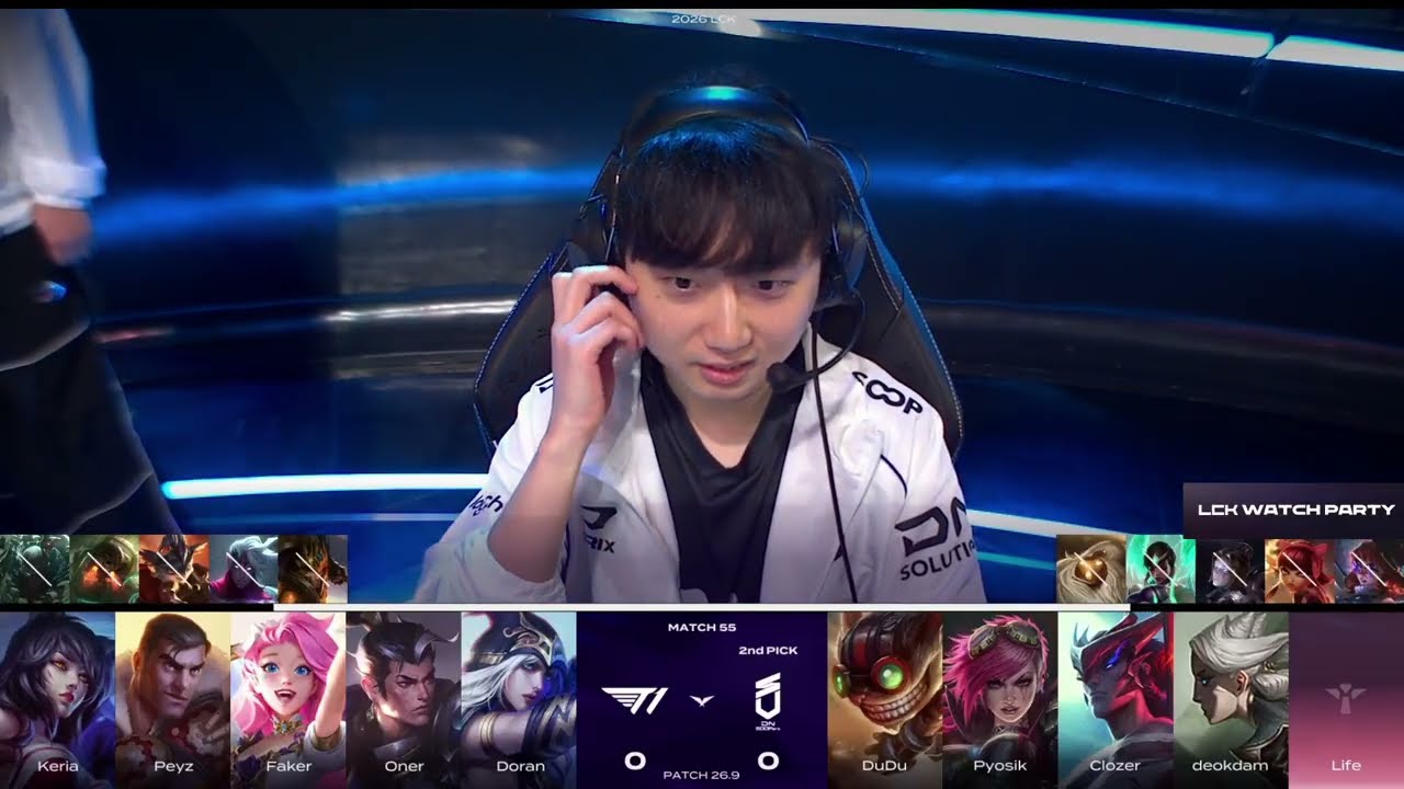 T1 vs. DNS | Игра 1 | ОБЗОР LCK 2026 Сплит Чемпионат Кореи | Lolesports League of Legends