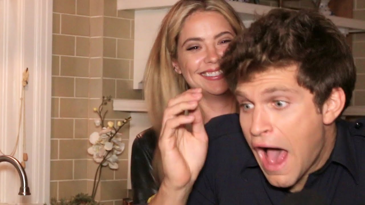 Keegan Allen Gets Pranked By Ashley Benson & Talks Kissing James Franco (Pretty Little Liars)
