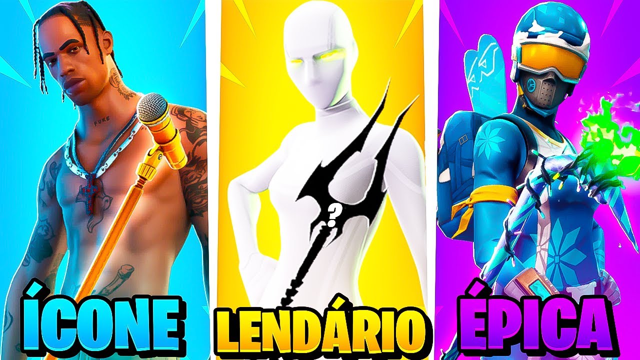 O COMBO MAIS *TRYHARD* DE CADA RARIDADE DO FORTNITE!