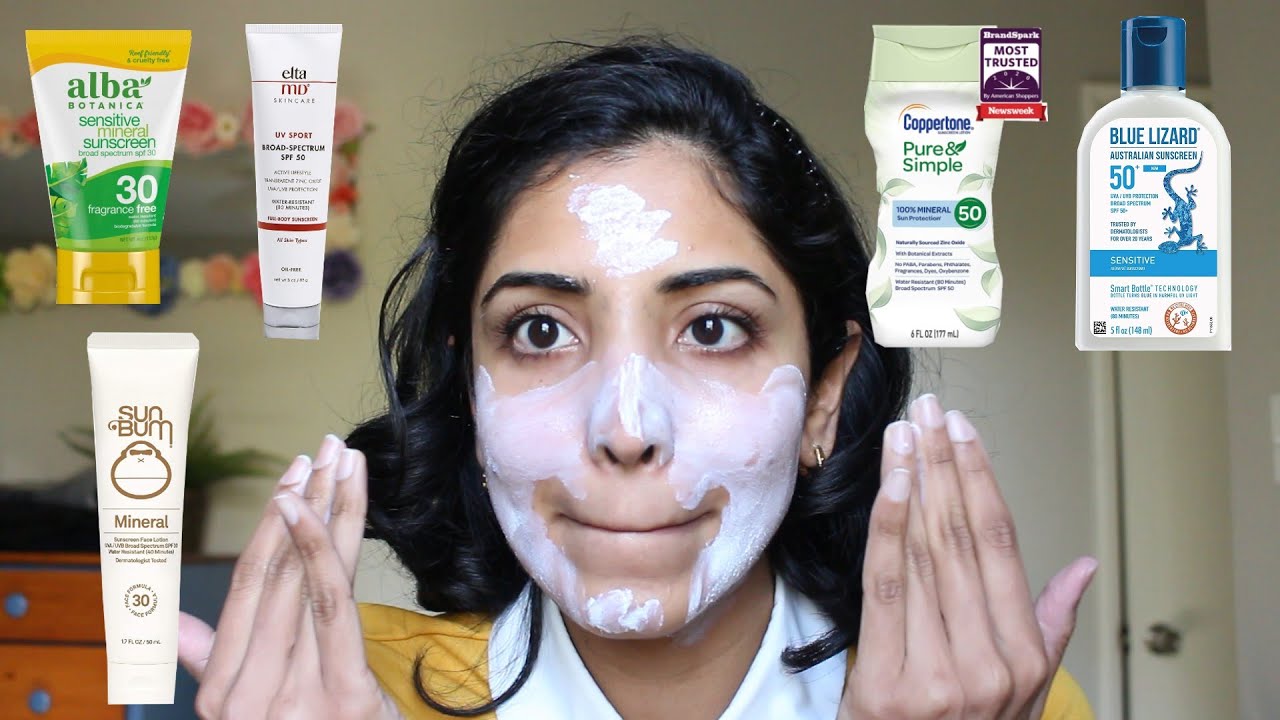 Best Selling Mineral Sunscreens on Medium/Brown Skin. White cast? Test.