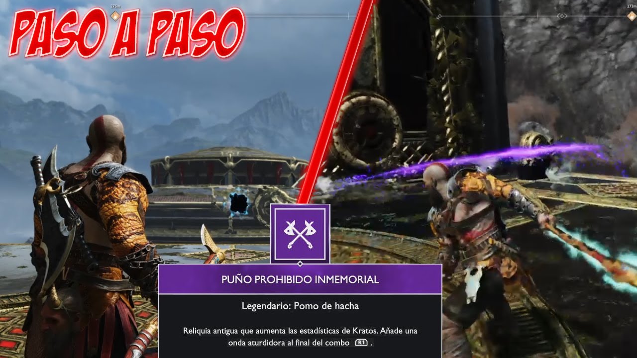 Como encontrar el pomo secreto en God of war 4 | Puño prohibido inmemorial