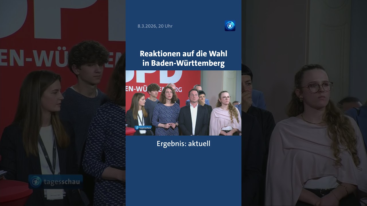 Reaktionen auf die Landtagswahl in Baden-W&uuml;rttemberg. #tagesschau #Nachrichten