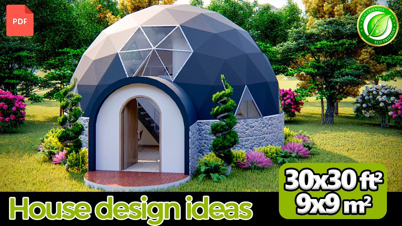 Domo house dodecahedron | Eco Domo 30 ft diameter 🏡| geodesic DOME greenhouse | dome design home