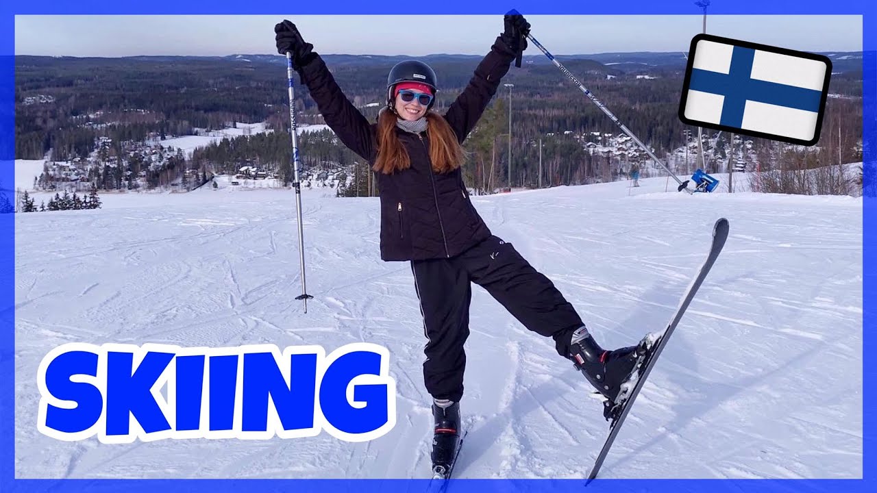 Laskettelua Himoksella ⛷️ Downhill Skiing at Himos Ski Center [Fin/Eng Subs]