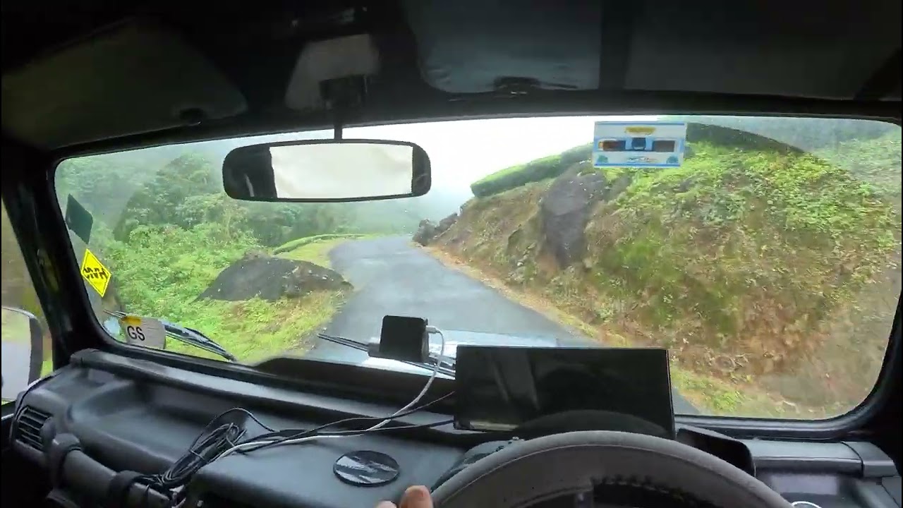 POV Drive in. Mahindra Thar from Elixir Hills Resort, Munnar to Machiplavu