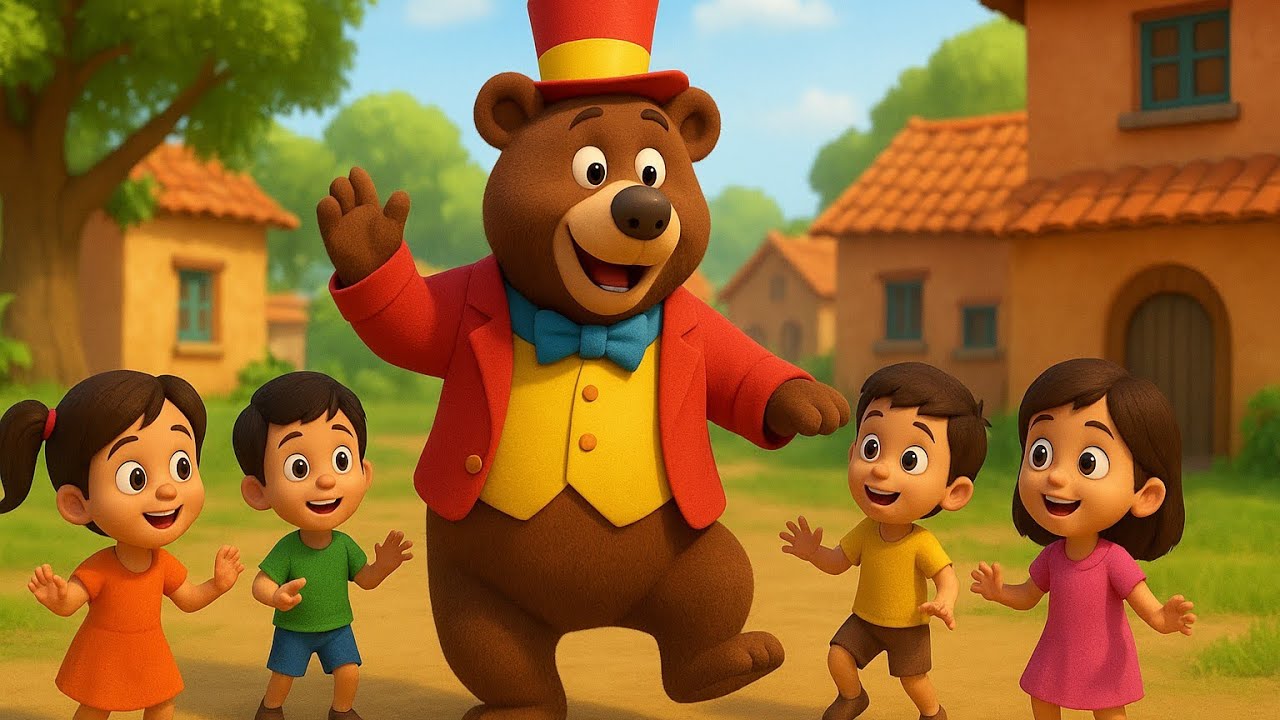 Kalu Madari Aaya 🐻✨ | Cute Dancing Bear, Madari Magic & Circus Mela | Full HD Hindi Cartoon Song 
