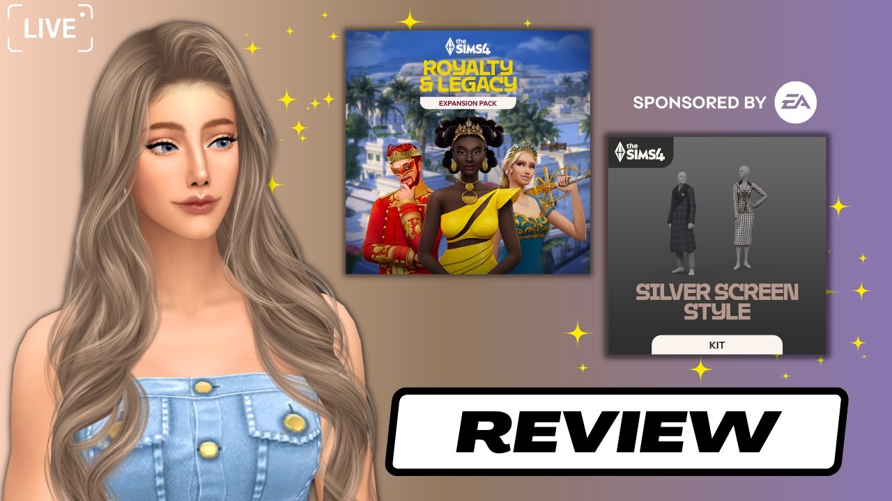 🔴 Live รีวิว Royalty & Legacy, Silver Screen Style | Sims 4