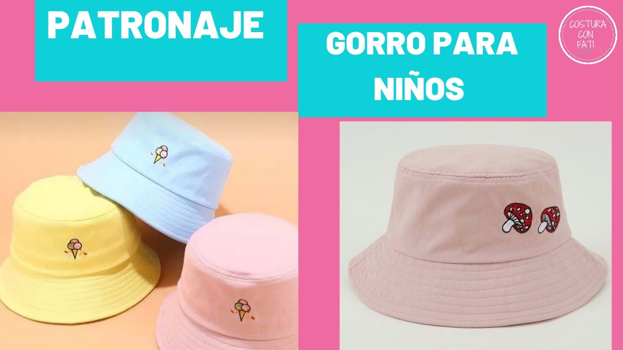 Patrón o molde de gorro para niños / piluso para niños
