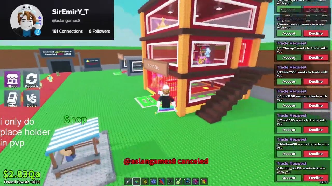 🔴Sab trading and pvping!trade machine
