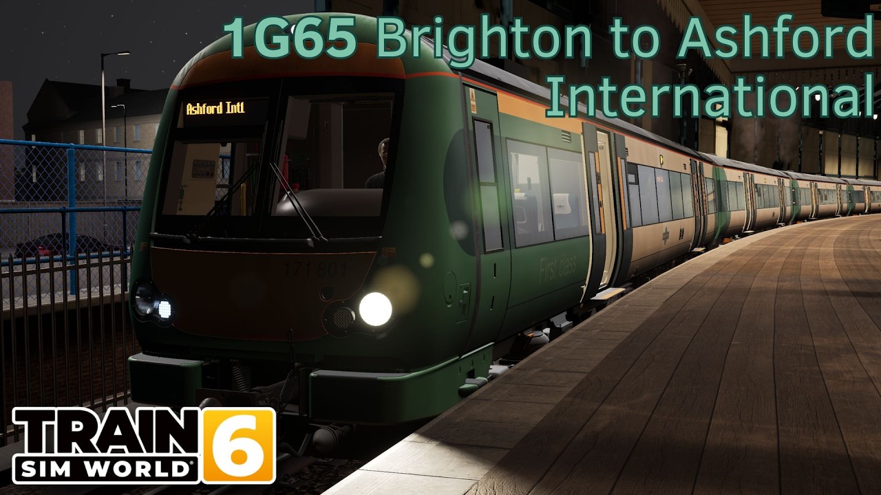 1G65 Brighton to Ashford International - East Coastway - Class 171 - Train Sim World 6