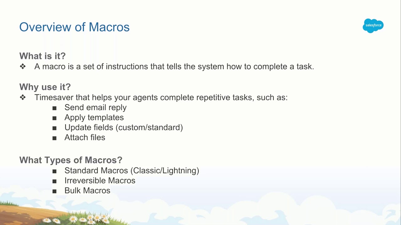 Masterclass: Building Macros in Service cloud
