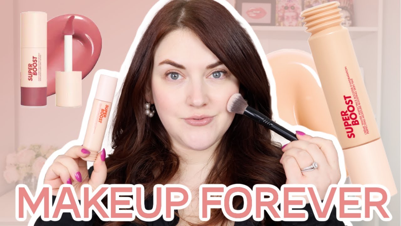 MAKEUP FOREVER SUPER BOOST SKIN TINT & SUPER BOOST PLUMPING LIP GLOSS | Review and Wear Test