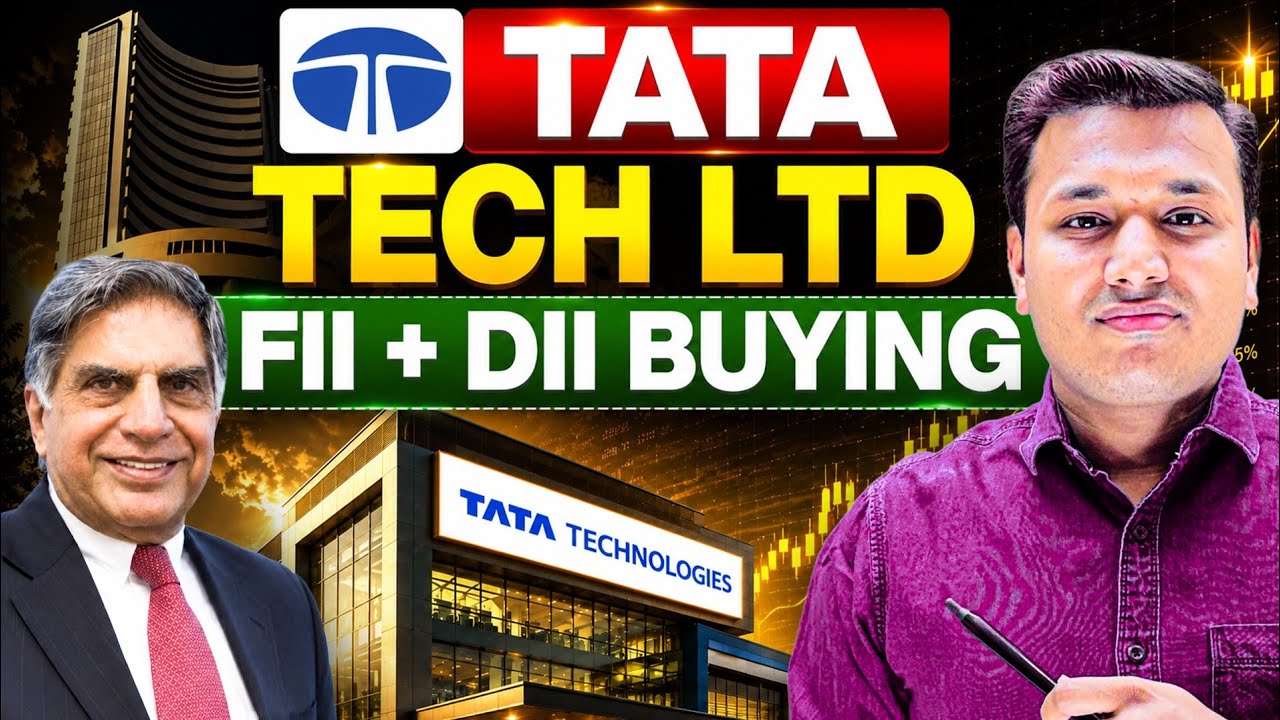 📊 Tata Tech - 64% Crash...Now FII+DII Buying | Tata Tech Share Latest News | SEBI Registered RA