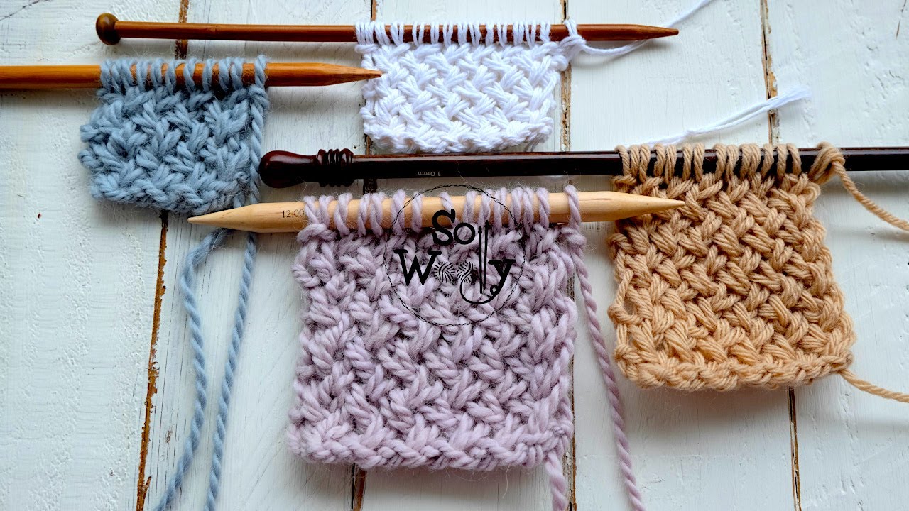 How to knit the Criss Cross stitch: A spongy two-row repeat pattern - So Woolly