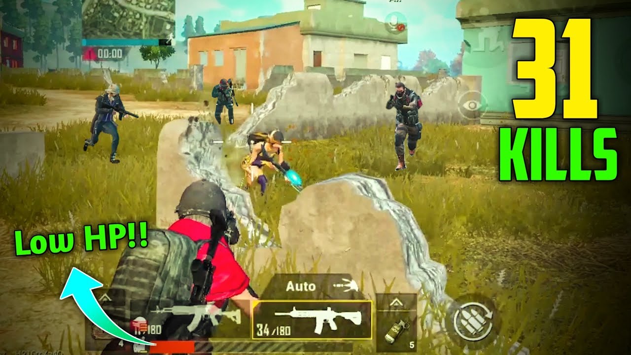 CAN I SURVIVE WITH LOW HP?? | 31 KILLS SOLO VS SQUAD | PUBG Mobile