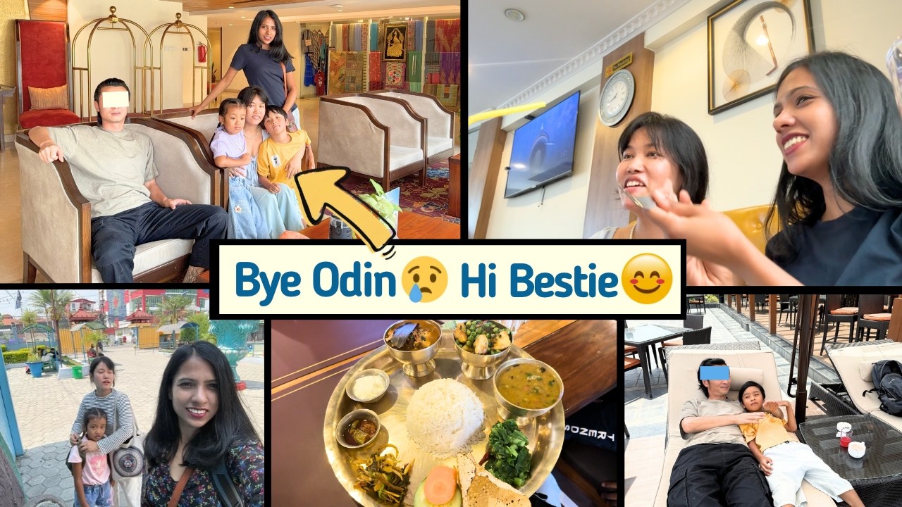 Husband met my childhood friend before going back | Last day in Nepal