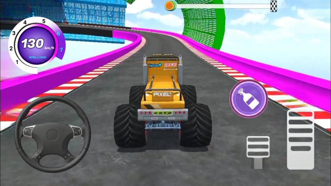 Monster Truck Mega Ramp Stunt Game: Best Car Stunt Game for Android 2026