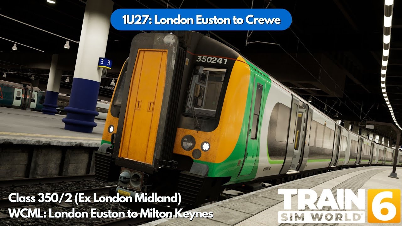 Class 350/2 | London Euston to Crewe | WCML: London Euston to Milton Keynes