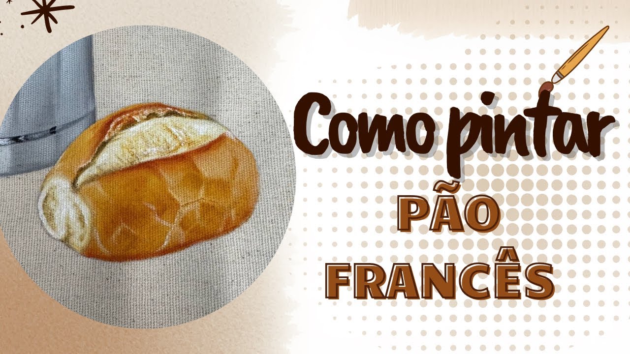 Pintando Pão Francês ( parte final aula do bule inox)