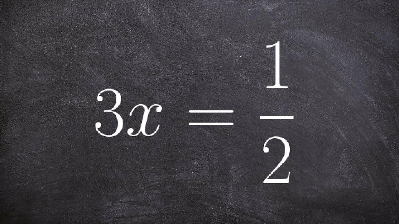 How to solve a one step equation using the division property of equality with a fraction
