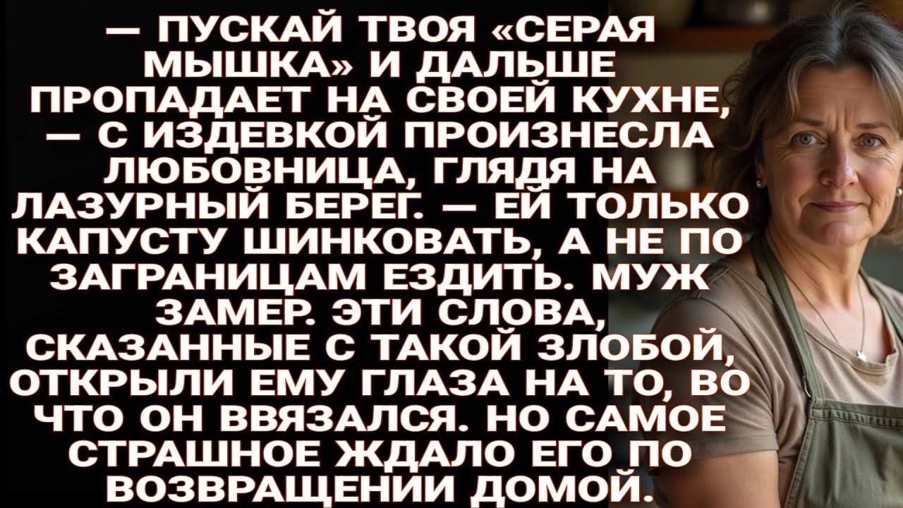 — Пусть твоя «серая мышка» шинкует капусту, — язвила любовница. Муж прозрел, но дома его ждал кошмар