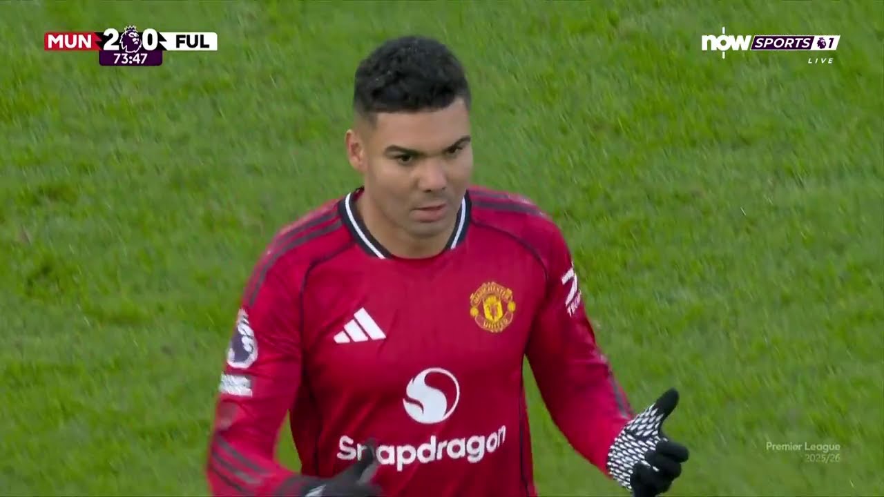 Casemiro Solid DIsplay Vs Fulham