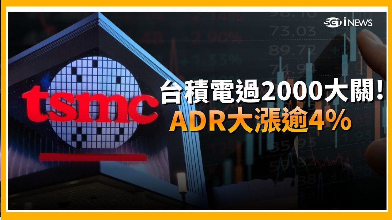 台積電開盤跳空! 2000元大關達陣! 台積期貨夜盤預告噴發 ADR大漲逾4%! │台灣要聞20260225│三立iNEWS