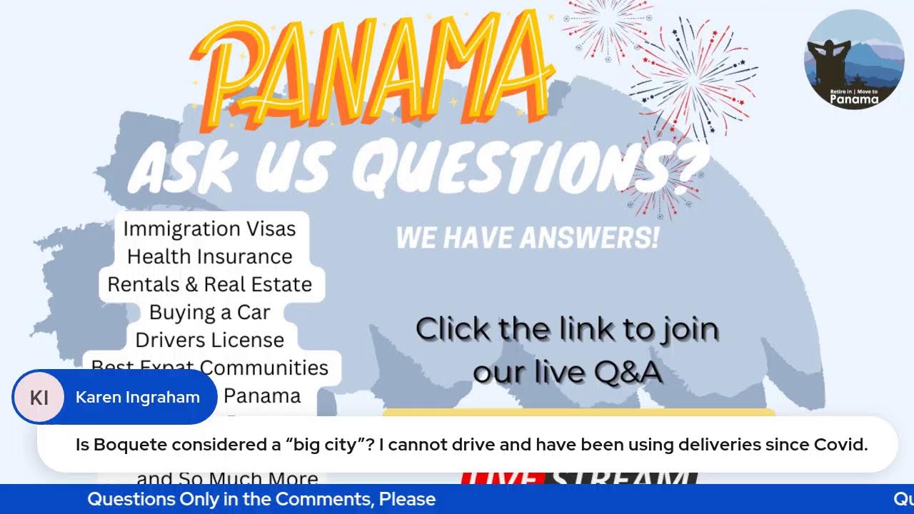 Retire In | Move to Panama LIVE Q & A