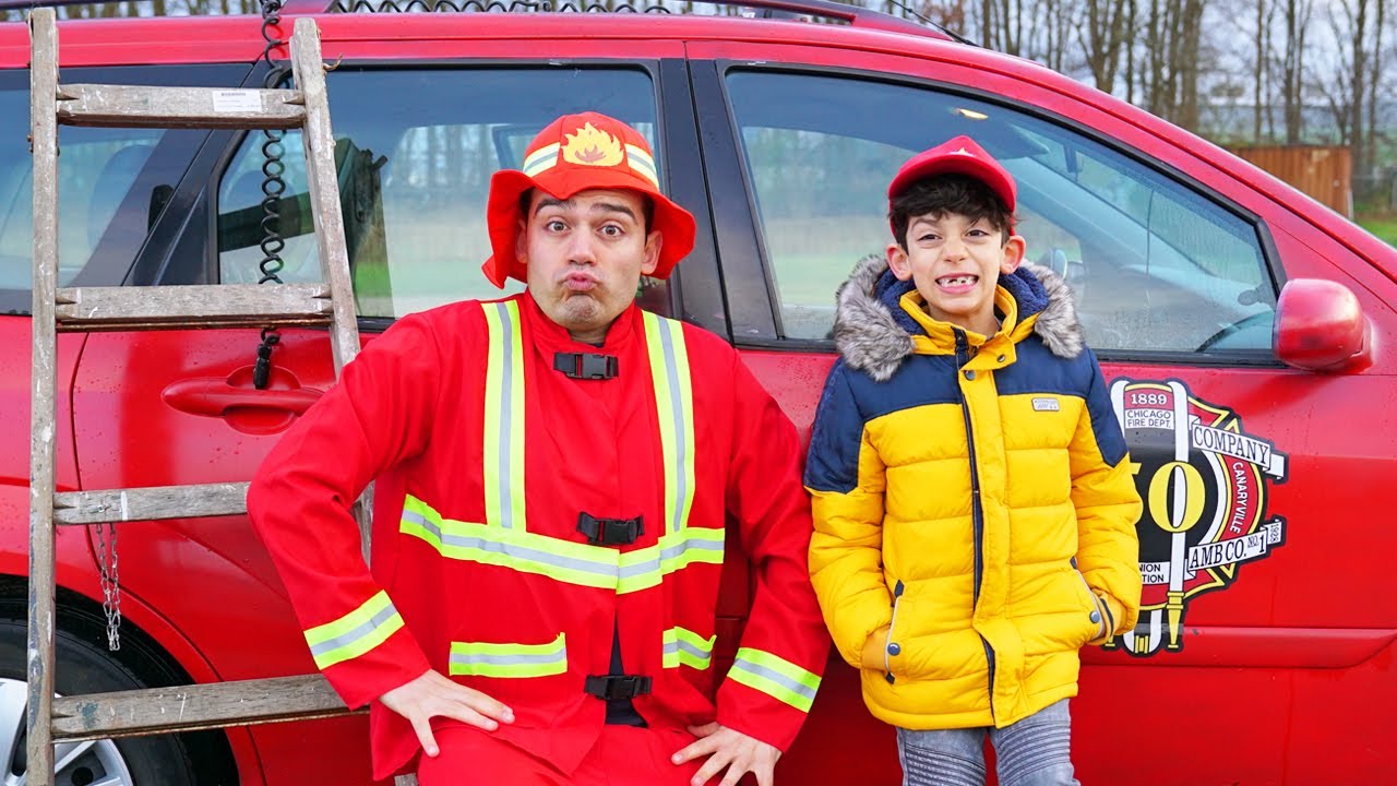 Jason calls firefighter for help in pretend adventure