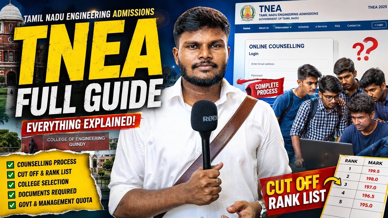 How TNEA Works? 🤔 Complete Engineering Admission Guide in Tamil