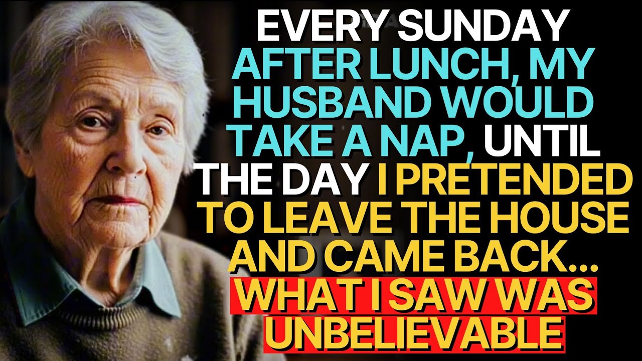 MY HUSBAND WOULD TAKE A NAP,  PRETENDED TO LEAVE AND CAME BACK…👵🥀 A TRUE STORY ABOUT THIS GRANDMA