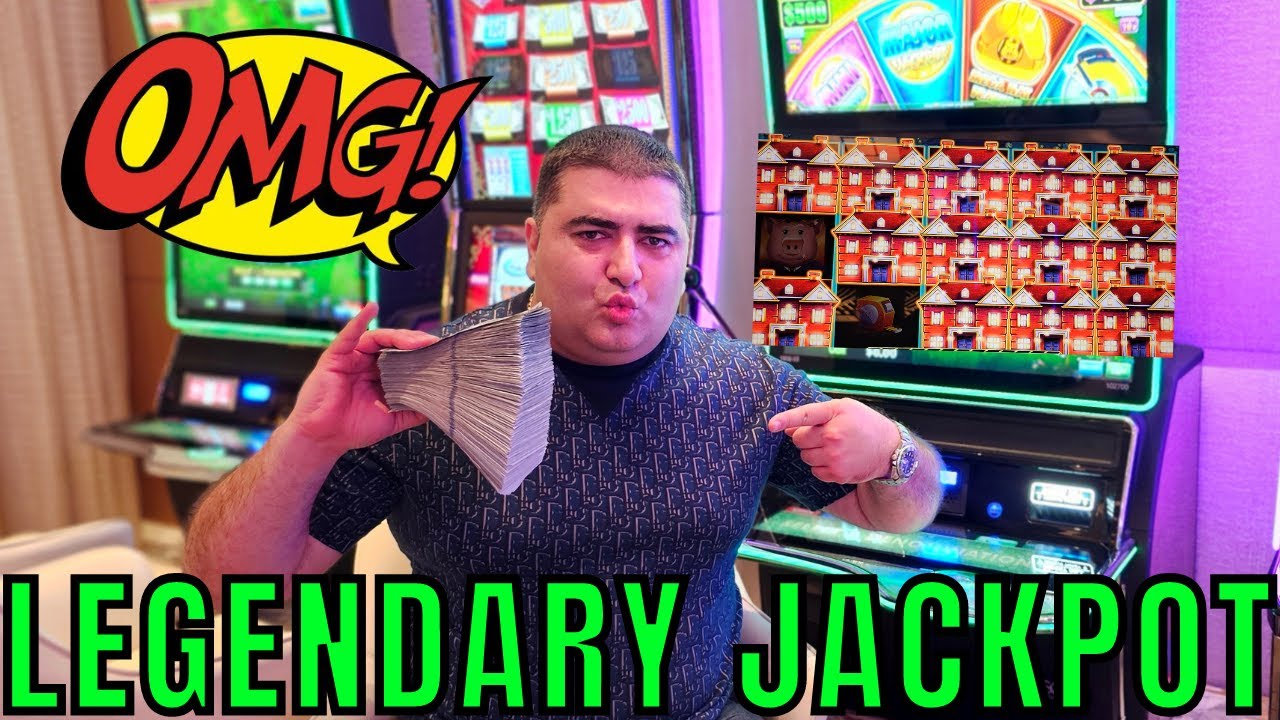 One Of The LARGEST JACKPOTS Ever On Huff N More Puff Slot Machine