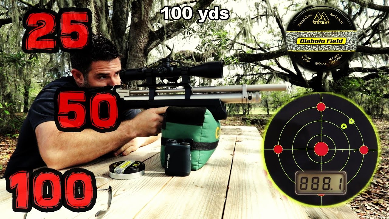 Kral Puncher Breaker .22 Air Rifle + Accuracy TEST - 50 & 100 Yards + FULL REVIEW - PCP Airgun