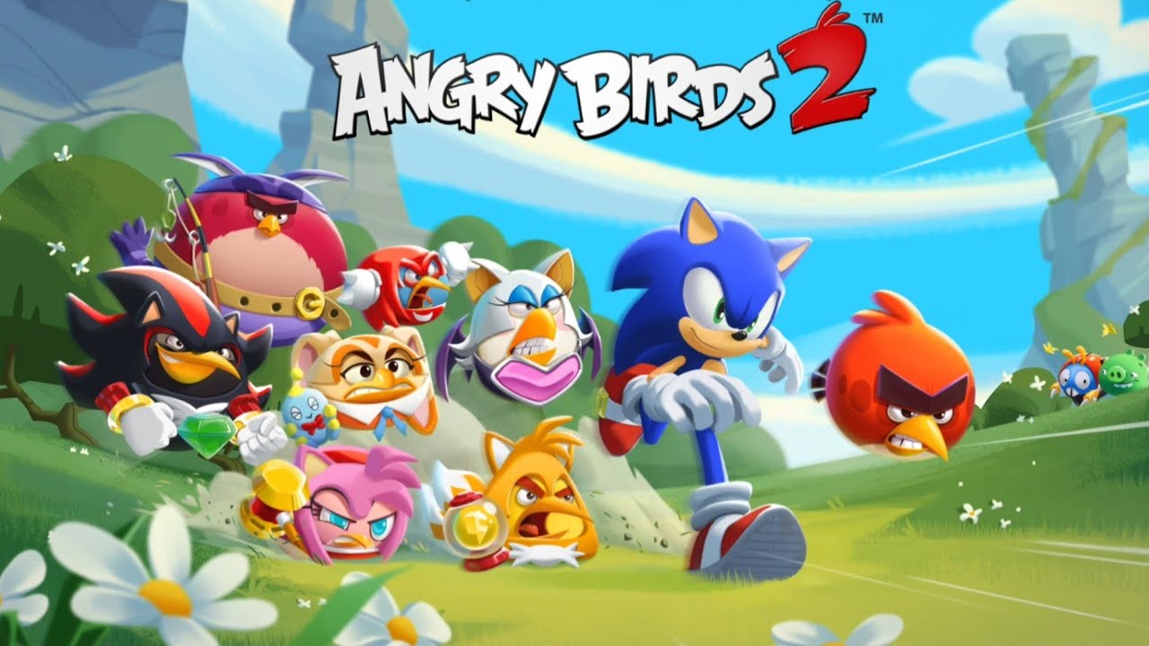 Angry Birds 2 - World Map (Level 1-9) - Sonic Collaboration Event - Sonic Hat Unlocked - Gameplay